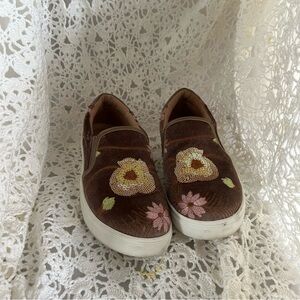 Women’s Steven by Steve Madden Tatum Embroidery Sequin Velvet Slip-On Size 8